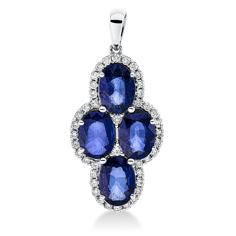 18 kt. WG pendant with eyelet