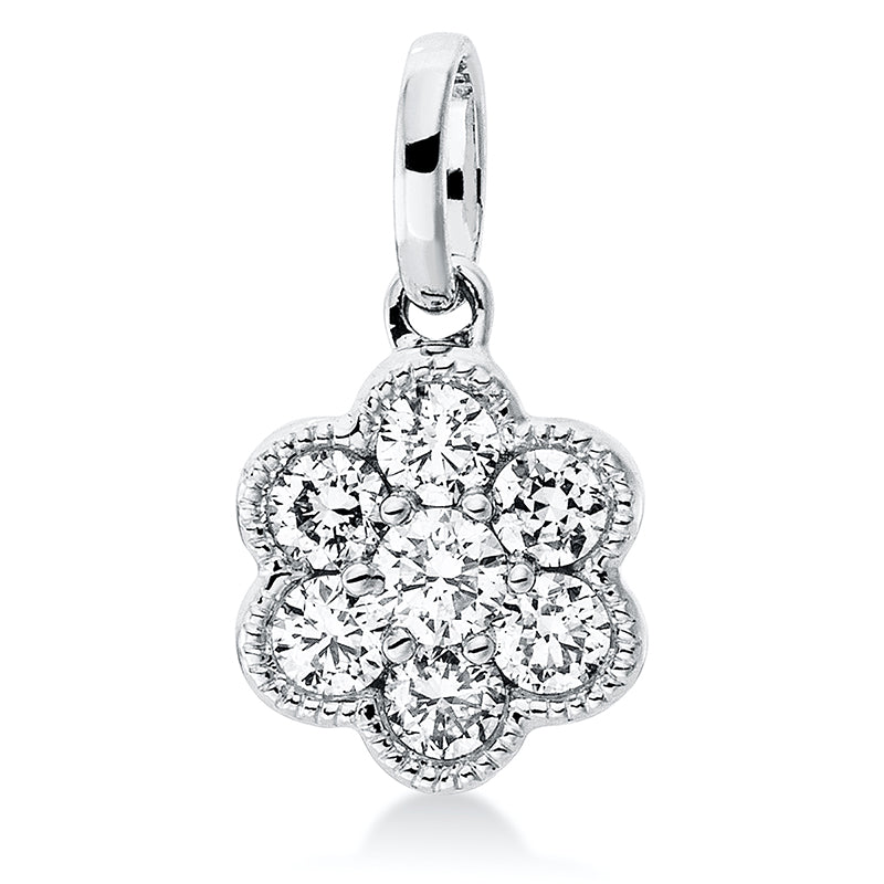 Подвеска WG 18 карат с ушком