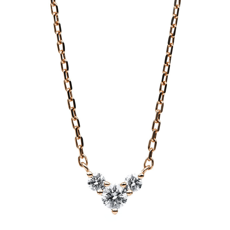 Collier 14 kt RG, ZÖ 40 + 42,5 cm