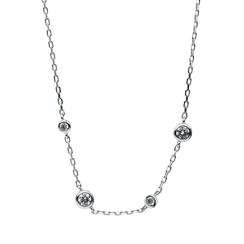 Collier frame 14 kt WG, ZÖ 40 + 42.5 cm