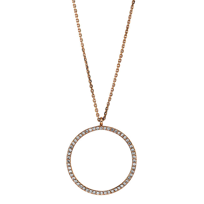 Necklace 14 kt RG circle