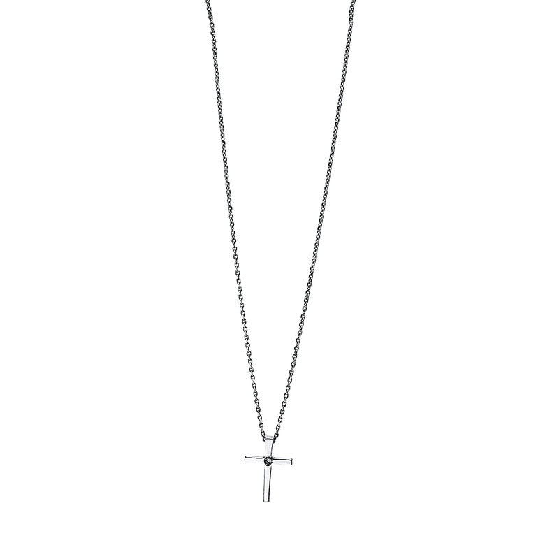 Necklace 18 kt WG cross