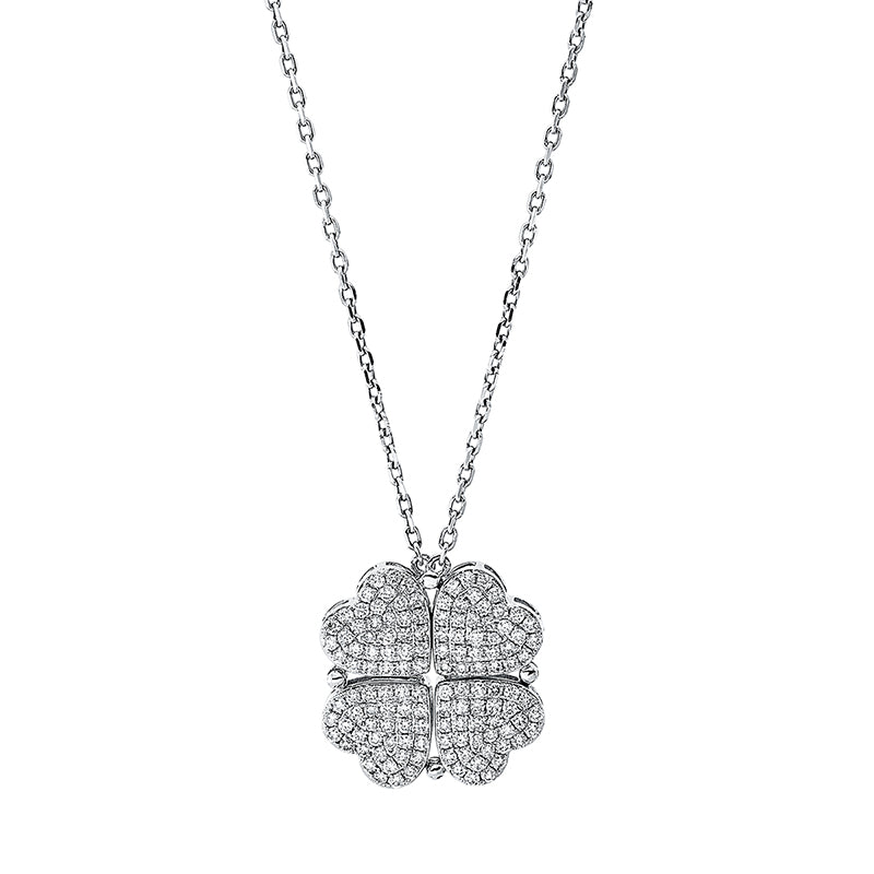 Ожерелье 18 карат WG сердце