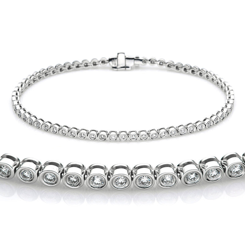 Безель браслета 18 карат WG, американо