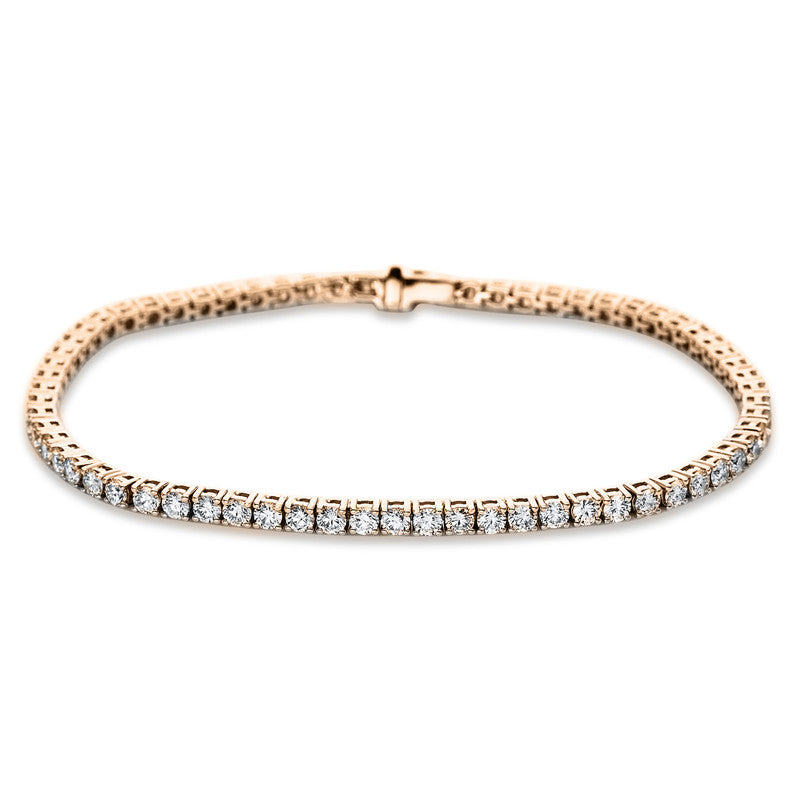 Браслет с 4 зубцами, 18 карат RG+WG