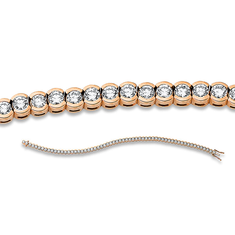 Браслет 18 карат RG+WG