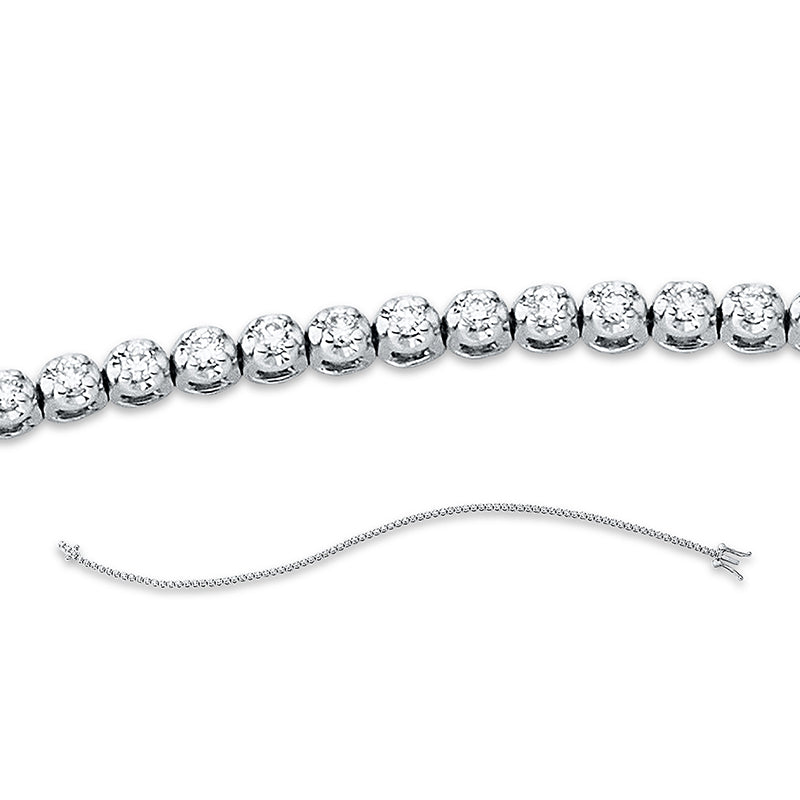 Браслет 18 карат WG