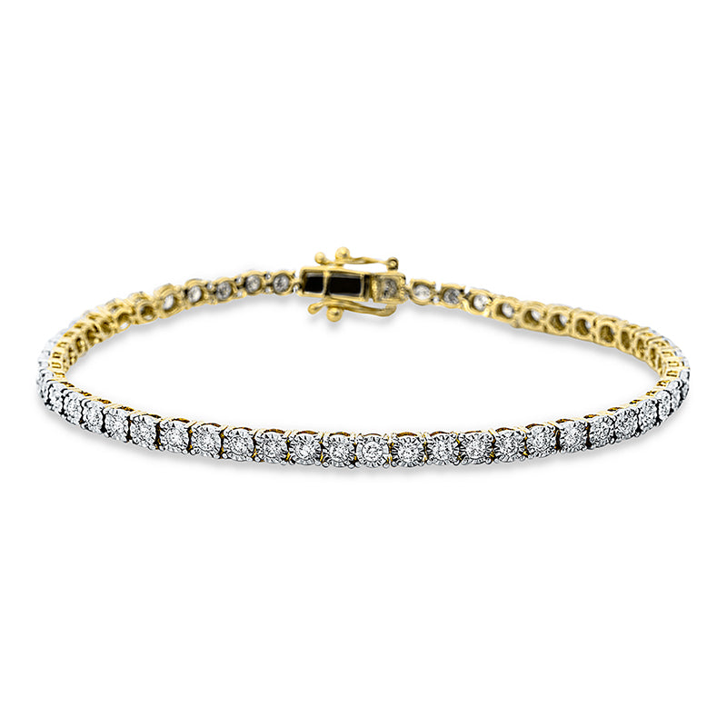 Браслет 18 карат GG+WG