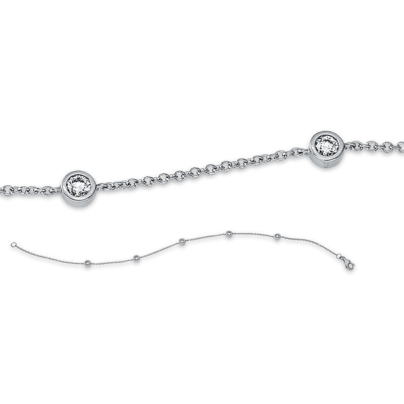 Браслет 18 карат WG