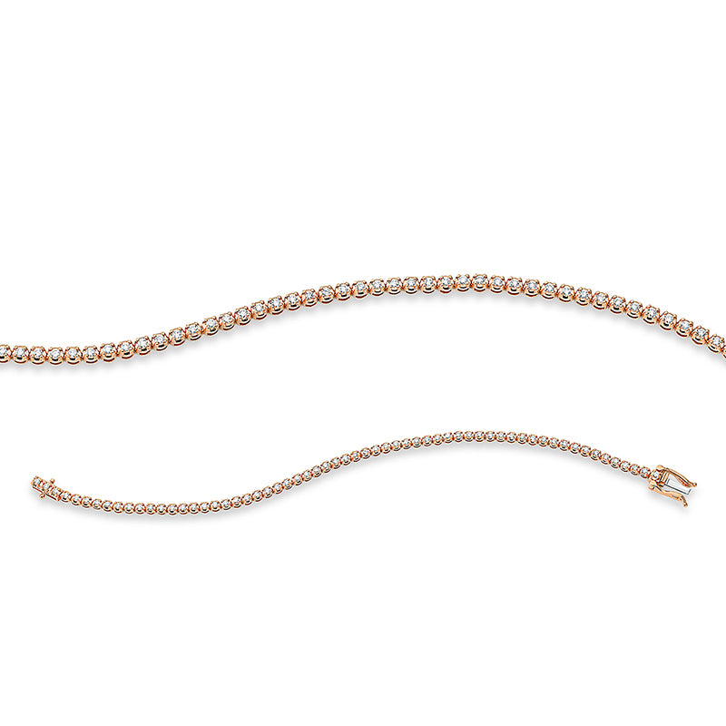 Bracelet with 4 prongs, 18 kt