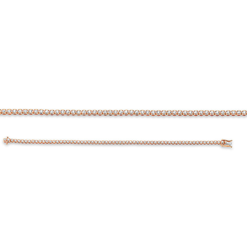 Bracelet with 4 prongs, 18 kt