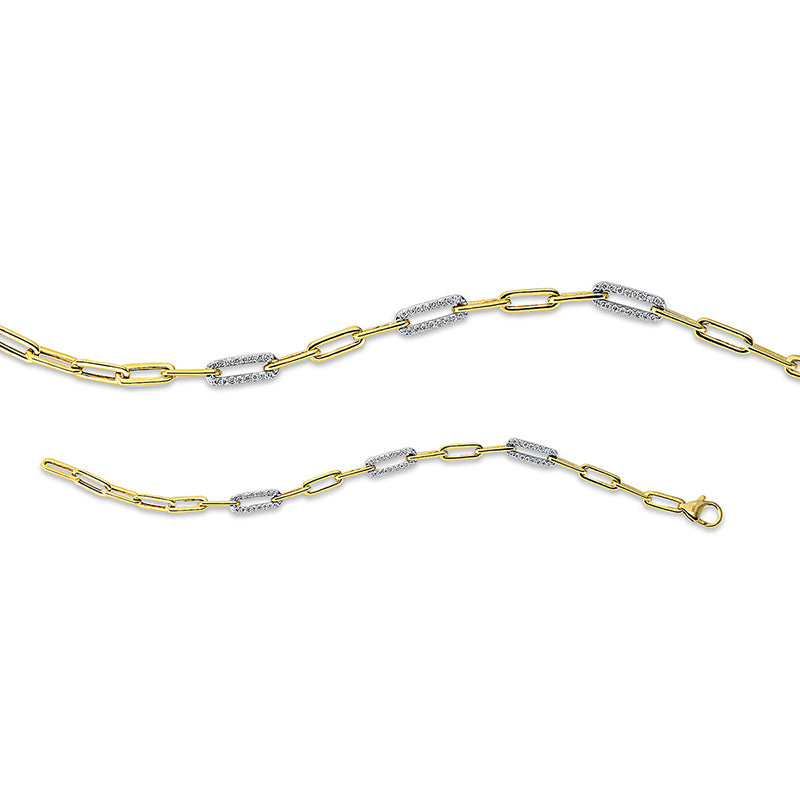 Браслет 18 карат GG+WG