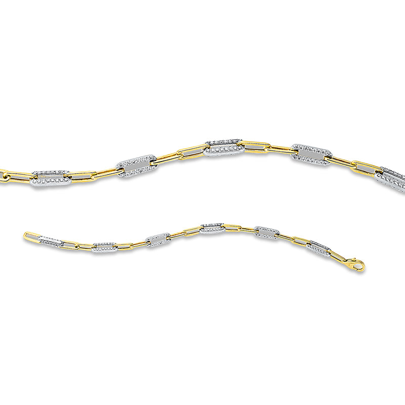 Bracelet 18 kt WG+GG