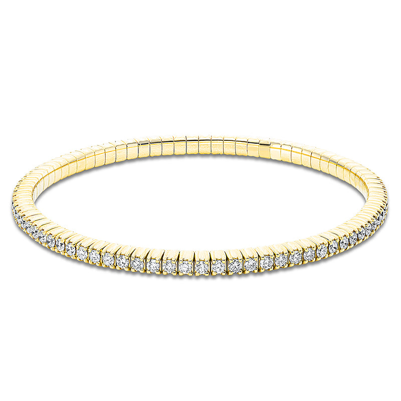 Armband 4er-Krappe 18 kt GG, Flex-Band, variabel