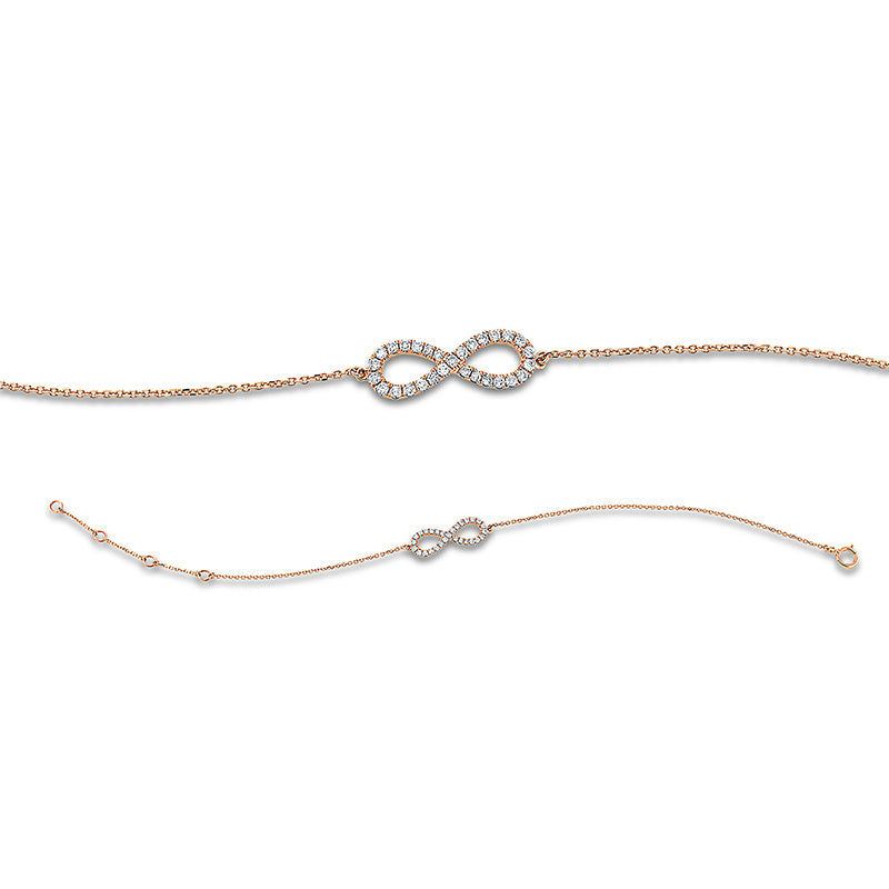 Браслет 18kt RG Бесконечность
