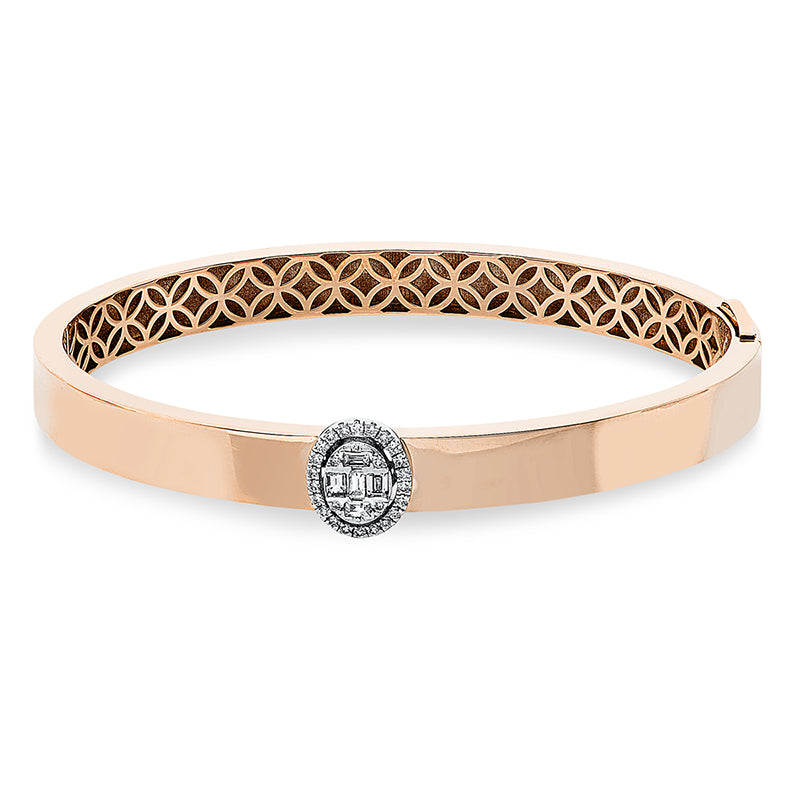 Bracelet 18 kt RG+WG