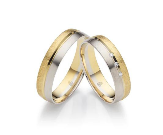 Eheringe/ Trauringe First Desire Weißgold/ Gelbgold
