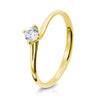 Gelbgold / 750/- Gold / 0.20 ct. / 62 - Brillant