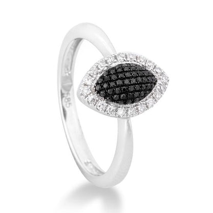 [41847460-34-520-6] RING - BRILLANT SCHWARZ/Brill. 0,23 Ct. N/p1
