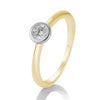 Zweifarbig (Gelb/Weiß) / 750/- Gold / 0.25 ct. / 58 - Brillant