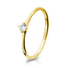 Gelbgold / 585/- Gold / 0.10 ct. / 62 - Brillant