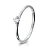 Platin / 950/- Platin / 0.10 ct. / 62 - Brillant