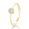 Gelbgold / 750/- Gold / 0.15 ct. / 57 - Brillant - Keine