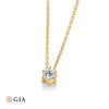 Gelbgold / 750/- Gold / 1.00 ct. - Brillant mit GIA-Zertifikat