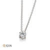 Weißgold / 750/- Gold / 1.00 ct. - Brillant mit GIA-Zertifikat