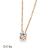 Rotgold / 750/- Gold / 1.00 ct. - Brillant mit GIA-Zertifikat