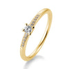 Gelbgold / 750/- Gold / 0.15 ct. / 58 - Brillant - Keine