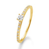 Gelbgold / 750/- Gold / 0.235 ct. / 58 - Brillant - Keine