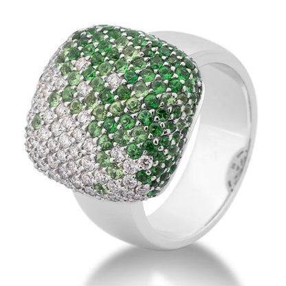 [41036790-4P-283-8] RING - TSAVORITE HELL DE 5/Brill. 1,091 Ct. G/if