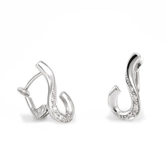 OHRSCHMUCK - BRILL. 0,048 Ct. H/si