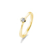 Gelbgold / 750/- Gold / 0.10 ct. / 58 - Brillant - Keine