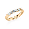 rose / Gold 750 / 0.350 ct. - 3.00x2.20 / feines: 7