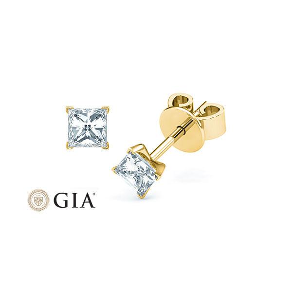 [RU-1573] Ohrstecker Weißgold 585