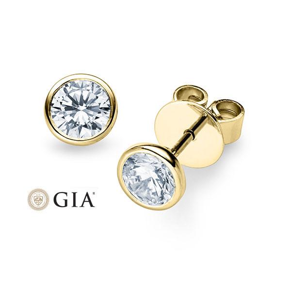 [RU-1575] Ohrstecker Weißgold 585