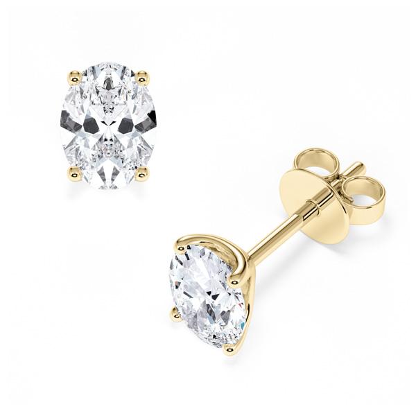 [RU-1778] Ohrstecker Weißgold 585