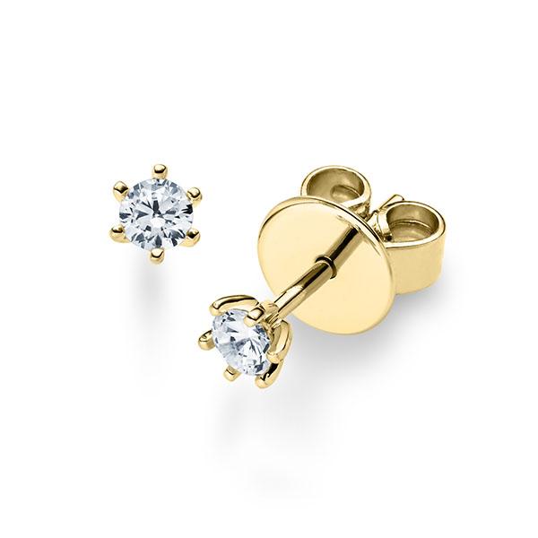 [RU-1572] Ohrstecker Weißgold 585