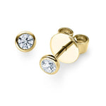 [RU-1575] Ohrstecker Weißgold 585