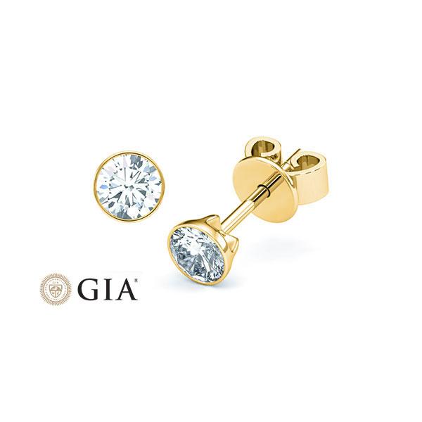 [RU-1575] Ohrstecker Weißgold 585