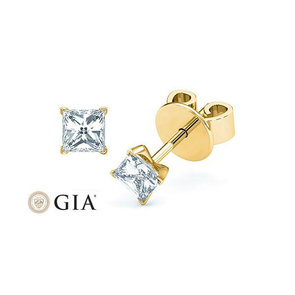 [RU-1573] Ohrstecker Weißgold 585