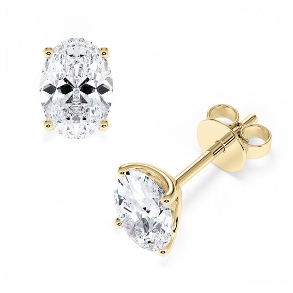 [RU-1778] Ohrstecker Weißgold 585