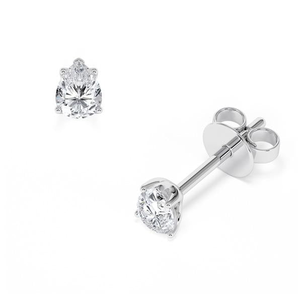 [RU-1779] Ohrstecker Weißgold 585