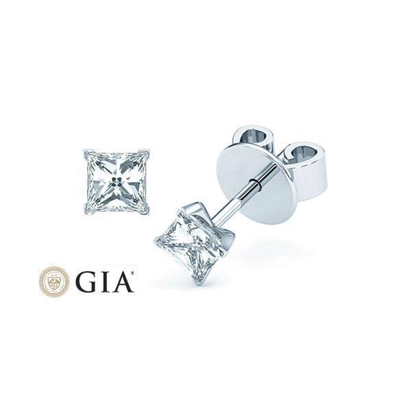 [RU-1573] Ohrstecker Weißgold 585