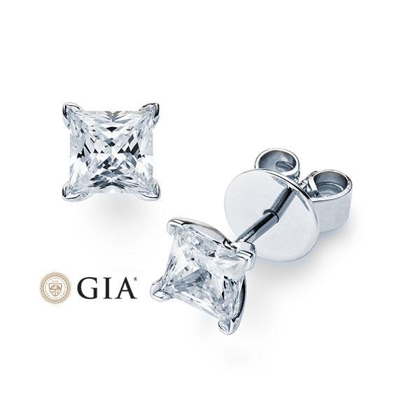 [RU-1573] Ohrstecker Weißgold 585