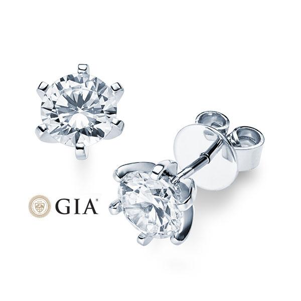 [RU-1572] Ohrstecker Weißgold 585