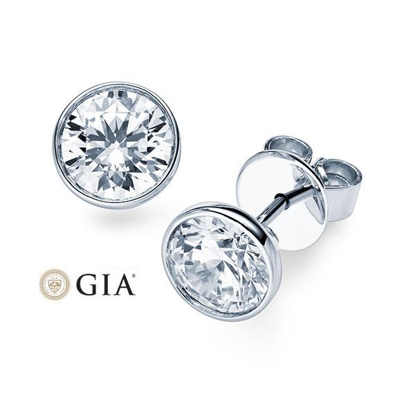 [RU-1575] Ohrstecker Weißgold 585