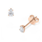 [RU-1779] Ohrstecker Weißgold 585